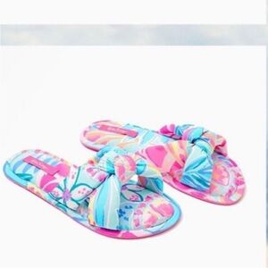 Lilly Pulitzer Bow Slide Slippers
